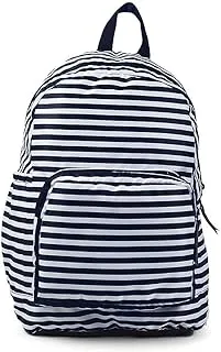 KO:LN حقيبة ظهر مخططة باللون الأزرق/الأبيض للأطفال للجنسين KL-SS23-BG-05