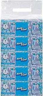 Soft N Cool Facial Tissue Nylon Pack 200 Sheets 2Ply, 5 Boxes