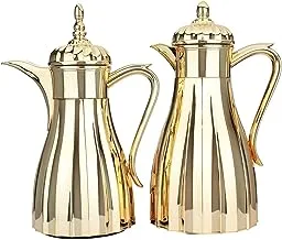 Alsaif Gallery Kenda Thermos Set Gold Luxury Size (1, 0.7 L) Liter