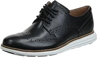 Cole Haan Men s Original Grand Shortwing Oxford Shoe, Black Leather Ironstone, 9