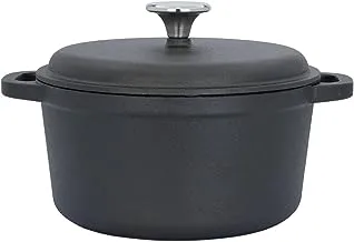 Alsaif Gallery Robust Heavy Black Cooking Pot 28.5cm