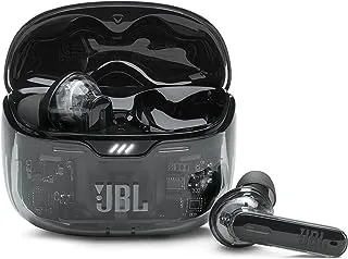 JBL Tune Beam True Wireless Noise Cancelling Earbuds, Pure Bass Sound, Bluetooth 5.3, Smart Ambient, 4-Mics Technology, VoiceAware, 48H Battery, Water and Dust Resistant,Ghost,JBLTBEAMGBLK