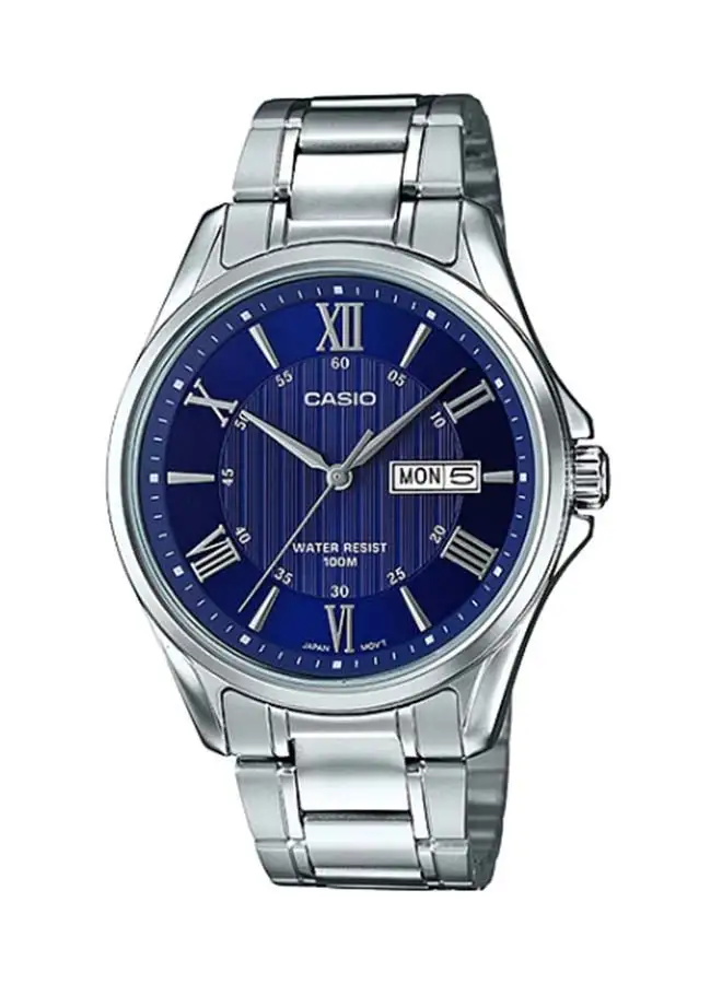 CASIO Men's Enticer Stainless Steel Analog Wrist Watch MTP-1384D-2AVDF