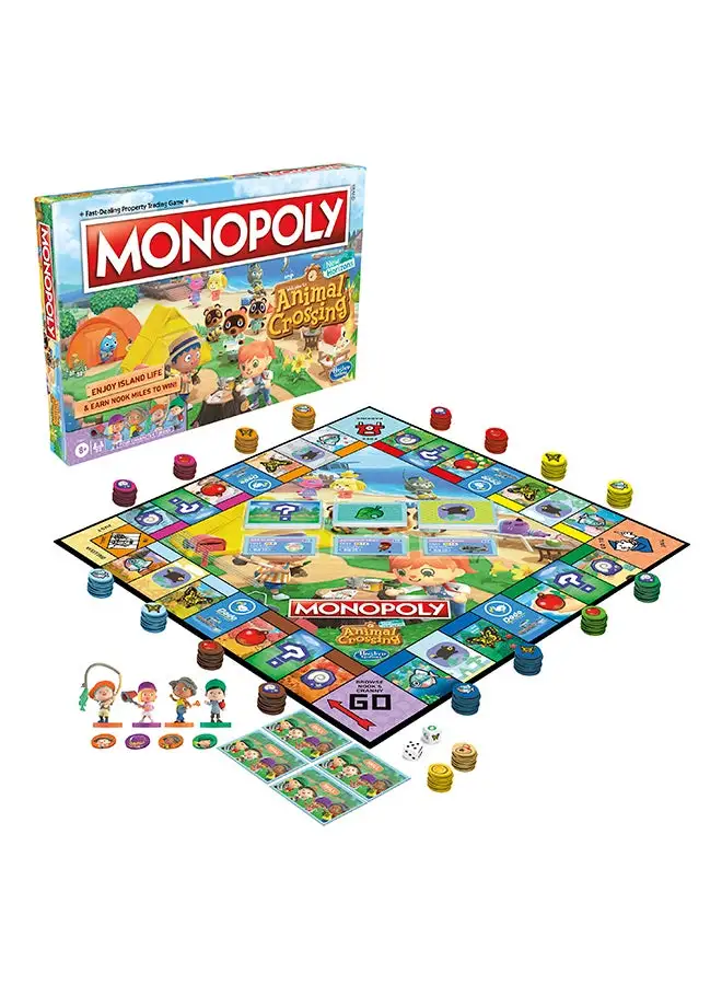 Monopoly Animal Crossing New Horizons Edition Board Game For Kids Ages 8 And Up, Fun Game To Play For 2-4 Players