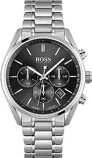 Boss Men's Quartz Watch with Stainless Steel Strap, Silver, 22 (Model: 1513871), silver, Quartz Watch