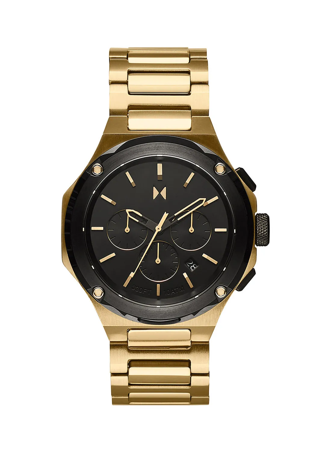 MVMT Men Chronograph Round Shape Stainless Steel Wrist Watch 28000150-D - 46.50 Mm