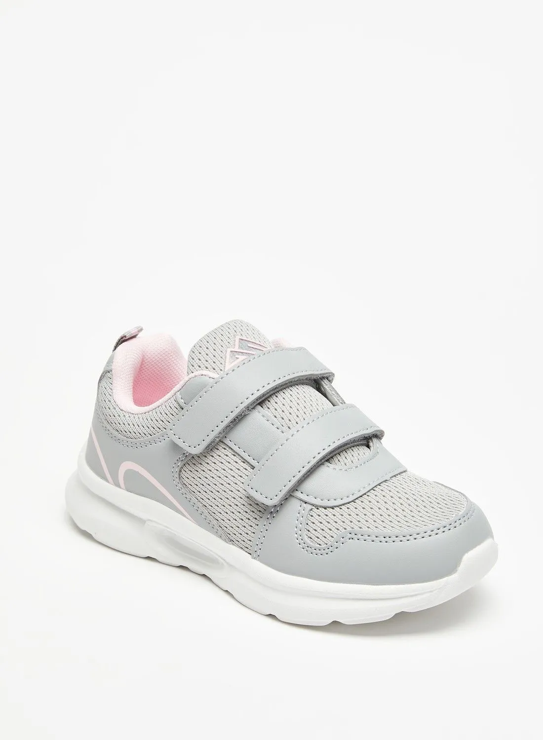 OAKLAN Textured Low-Ankle Sneakers  with Hook and Loop Closure