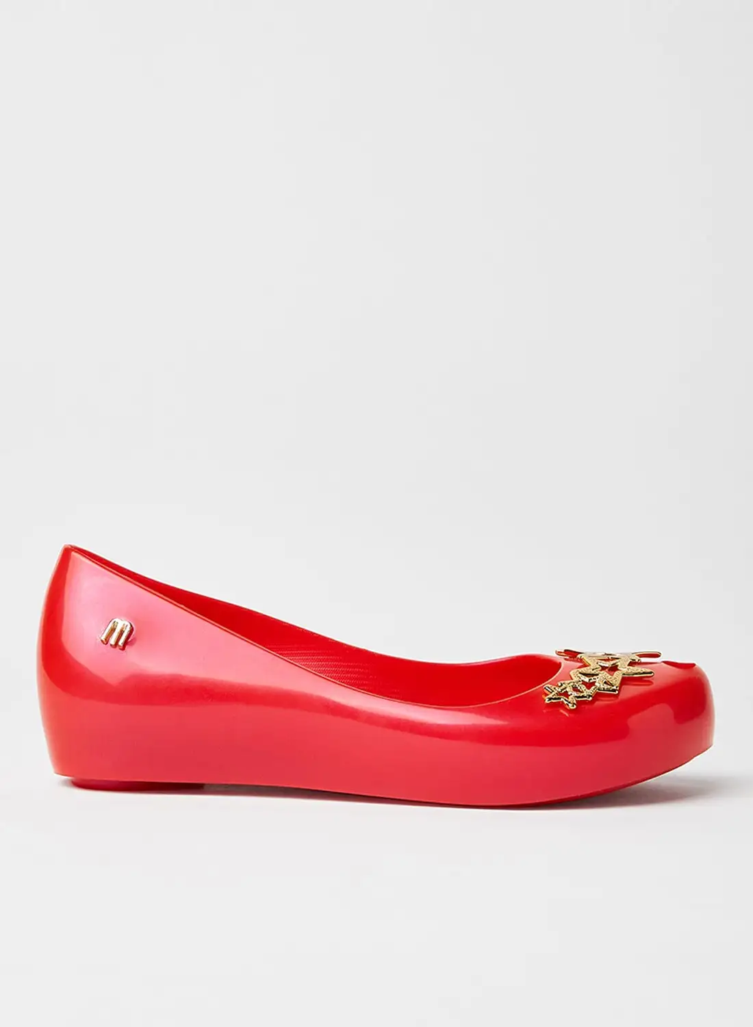 حذاء باليرينا صغير ميليسا للأطفال مزين بنجوم أحمر / ذهبي