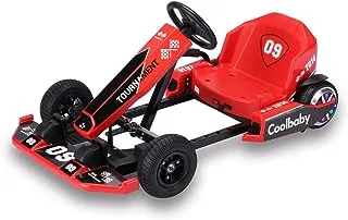 سكوتر كهربائي Crazy Drift من COOLBABY Go Cart Kating يعمل ببطارية السيارة بأربع عجلات متسابق للأطفال ، سيارة دواسة للكبار للخارج ، لعبة الركوب ， DP-10 Boy gift (بما في ذلك Bluetooth)