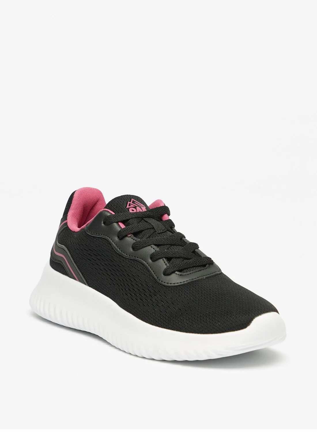OAKLAN Textured Sports Shoes with Lace Up Closure