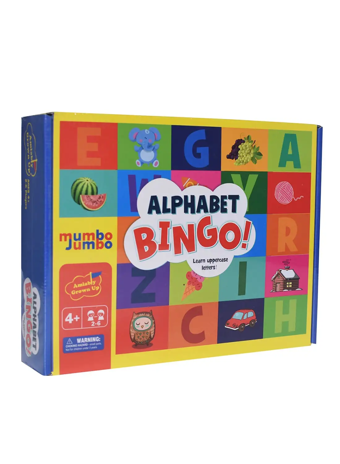 mumbo Jumbo Alphabet Bingo Letter Board Game For Kids 4 Years And Above, Learn All About Alphabets With No Difficulty, Easy To Understand With Graphic Design Features 2 Players