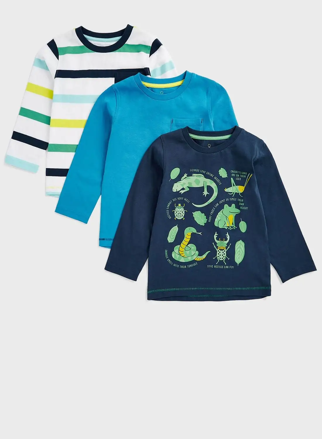 mothercare Kids 3 Pack Assorted T-Shirt