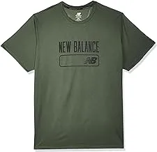 New Balance Accelerate Short Sleeve Top, Men's T-Shirt, Green, 2XL