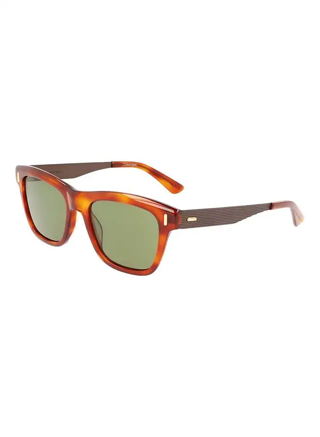 CALVIN KLEIN Men's Full Rim Acetate Modified Rectangle  Sunglasses CK21526S-213-5319