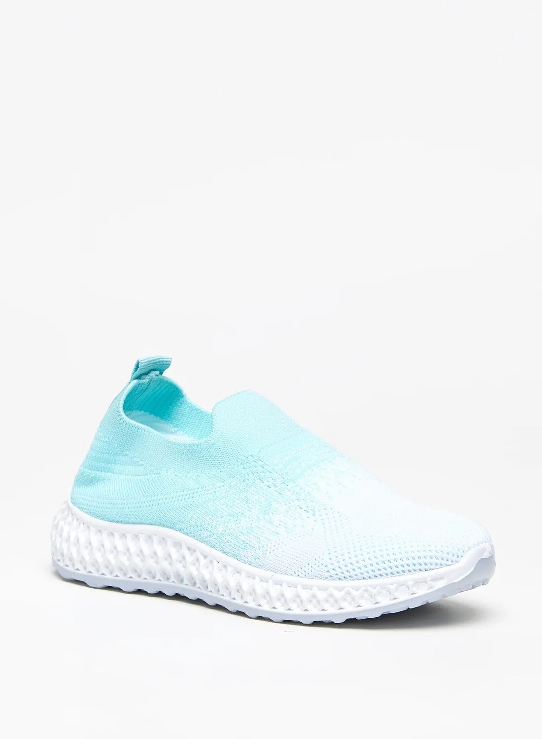 shoexpress Textured Slip-On Sports Shoes Blue