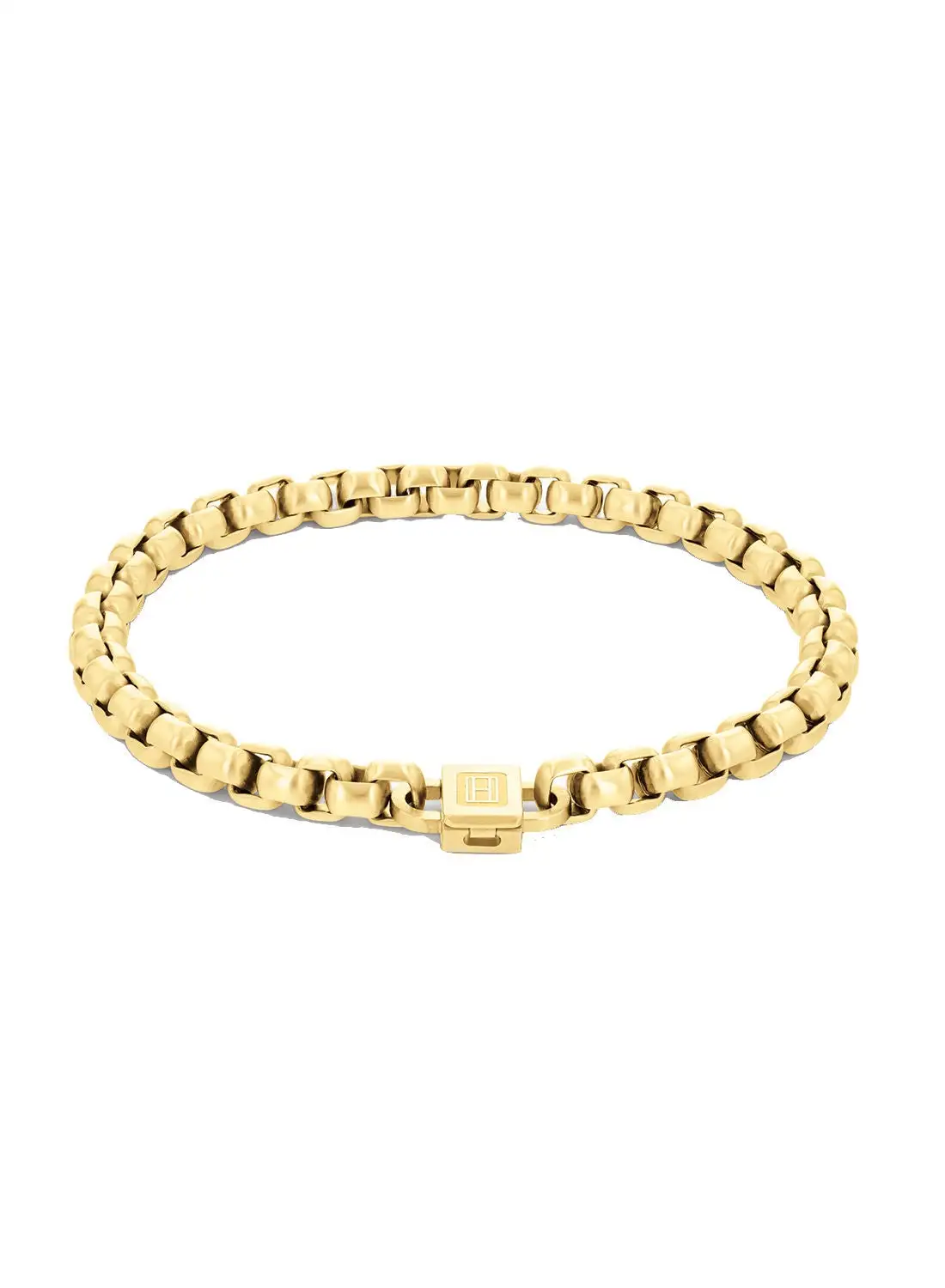 TOMMY HILFIGER Mens Chain Necklace Ionic Gold Plated Steel Bracelet- 2790368
