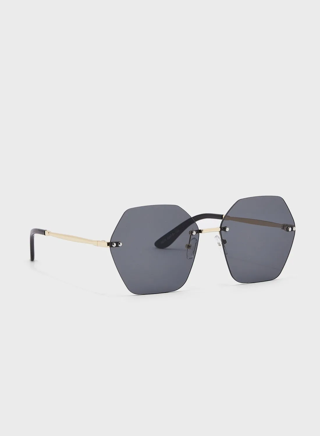 Seventy Five Casual Hexagon Sunglasses