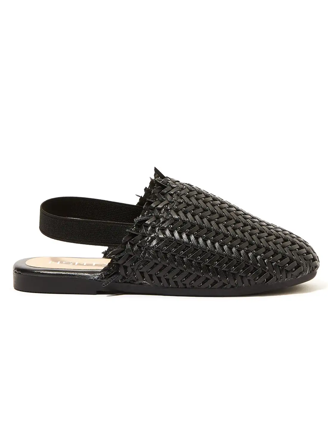 Hoppipola Girls Textured Slingback Mules Black