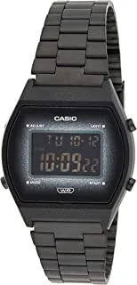 ساعة كاسيو فينتدج سيريز رقمية بمينا اسود للجنسين- B640WBG-1BDF (D185)