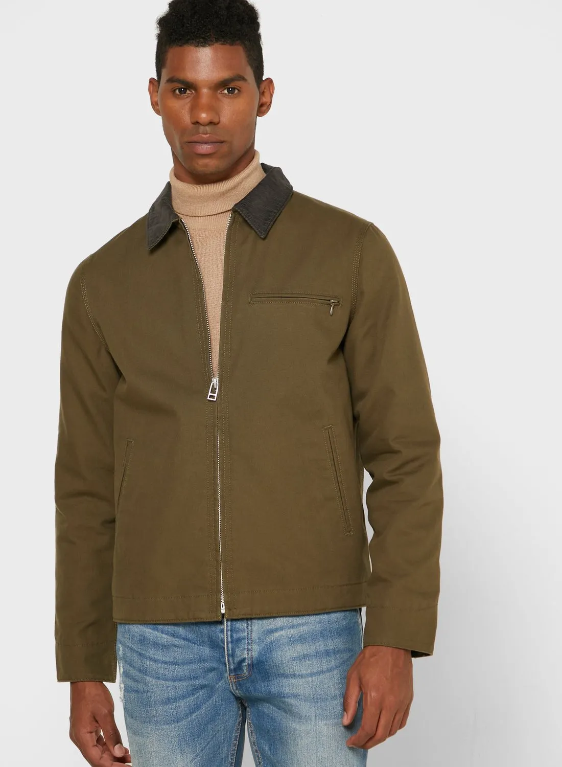 French Connection Contrast Collar Jacket