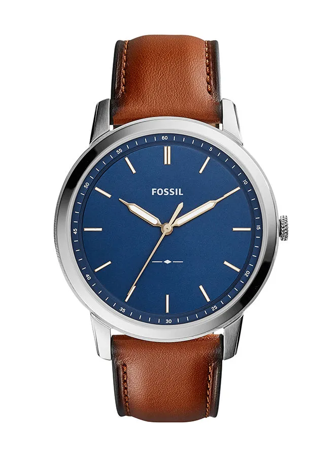 FOSSIL Men's Analog Leather Wrist Watch - FS5304 - 44 mm