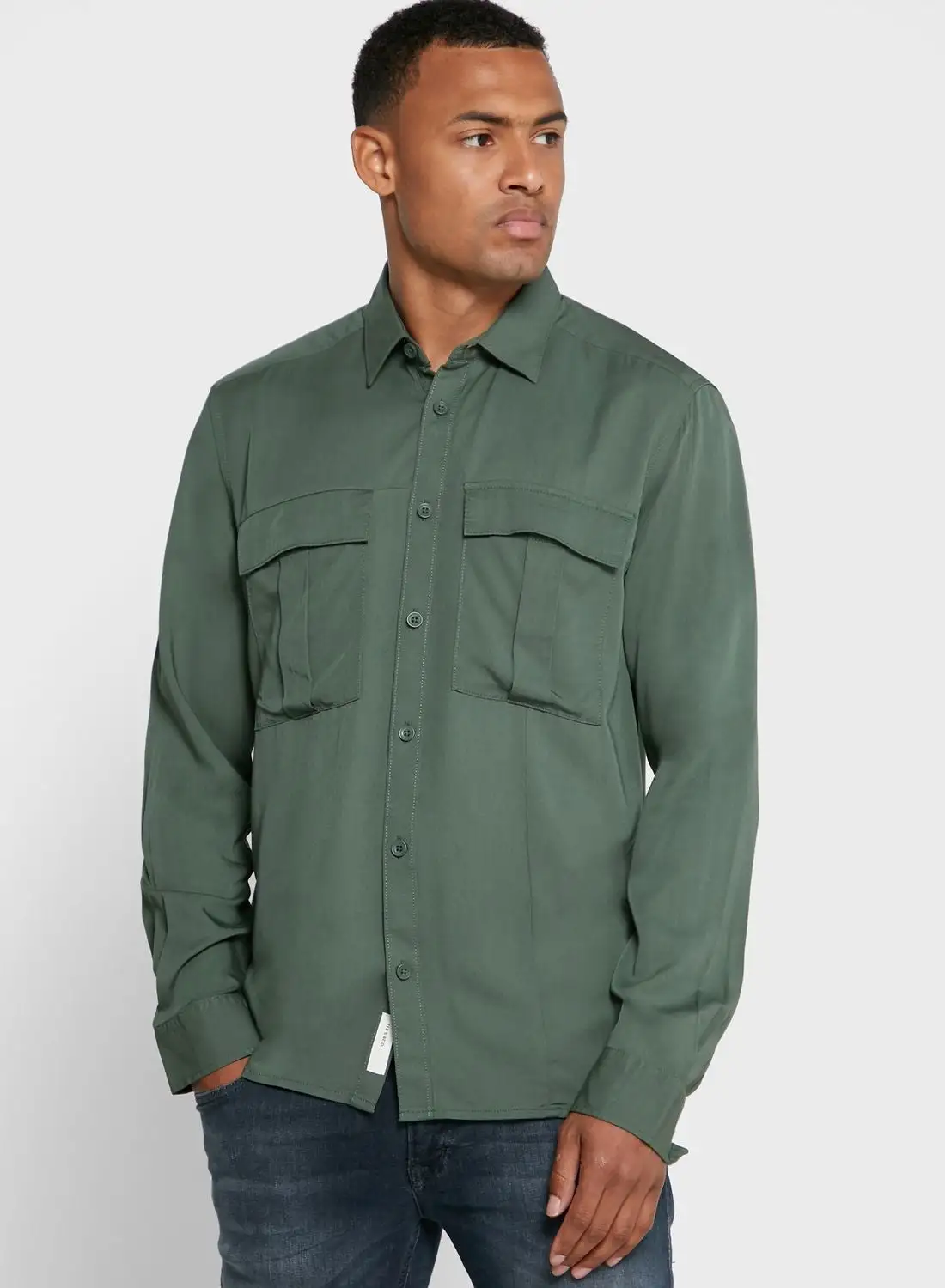 Only & Sons Pocket Detail Relaxed Shirt