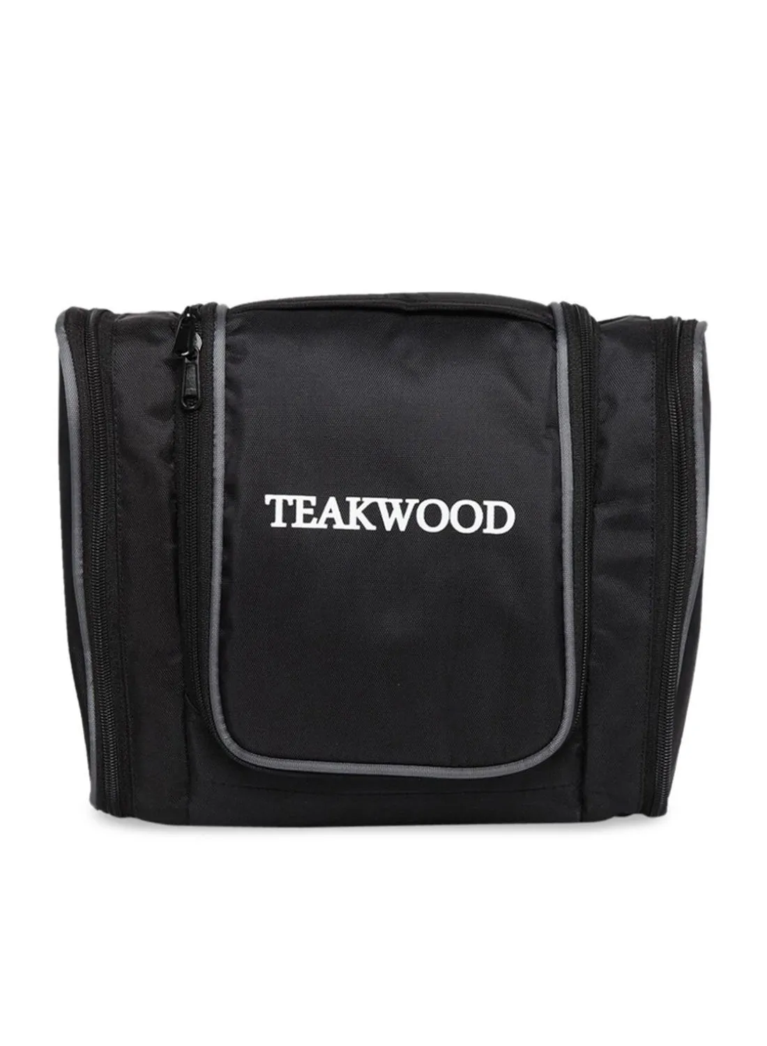 TEAKWOOD Logo Detail Toiletry Bag Black