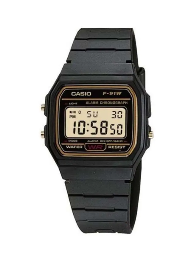 CASIO Men's Resin Digital Wrist Watch F-91WG-9QDF - 38 mm - Black