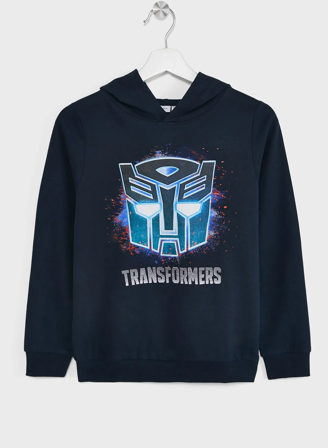 NAME IT Kids Transformers Logo Hoodie