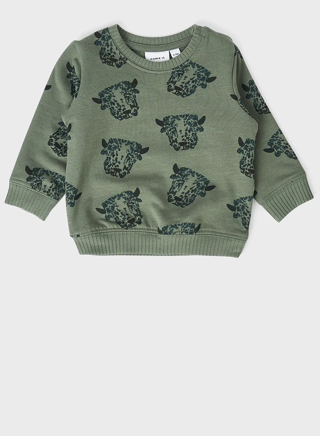 NAME IT Infant Animal Print Sweatshirt
