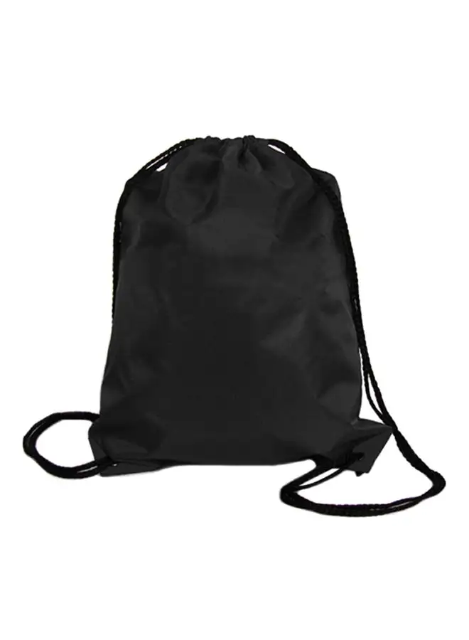 Generic Nylon Drawstring Outdoor Backpack Black