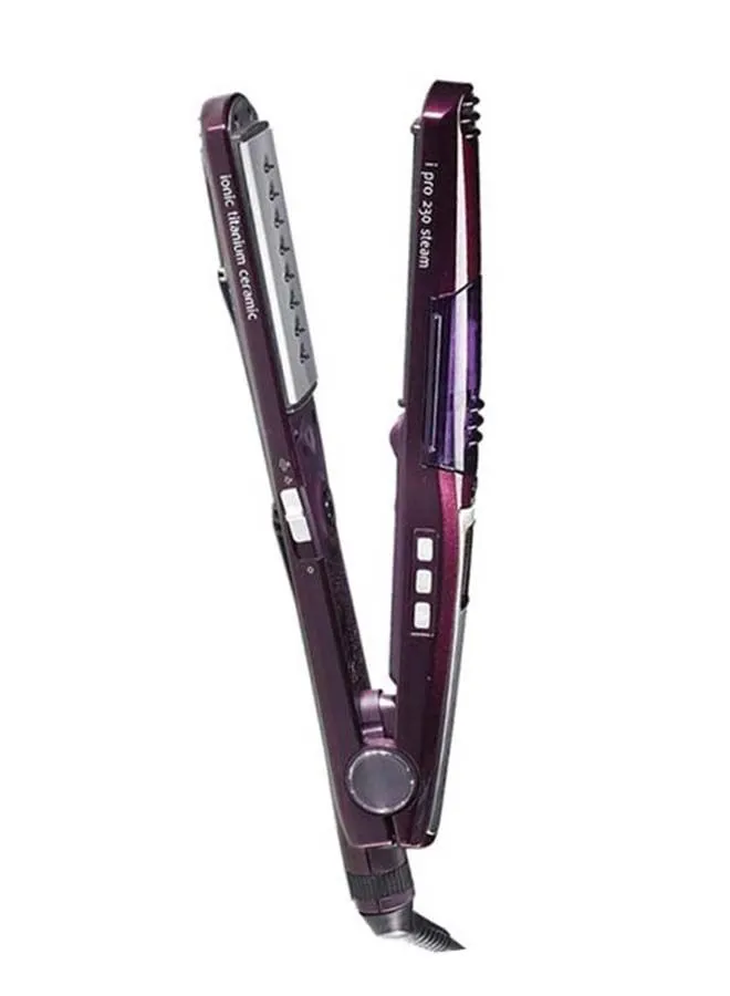 babyliss 369 Hair Straightener Nano Titanium Ceramic Coating- Soft And Strong High-Performance Heating Up To 230°C Ceramic Plates For Smooth And Shiny Results - ST395SDE Purple