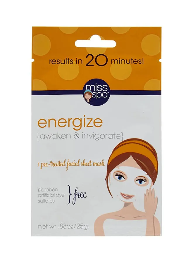 MISS SPA Energize Awaken & Invigorate Facial Sheet Mask 25grams
