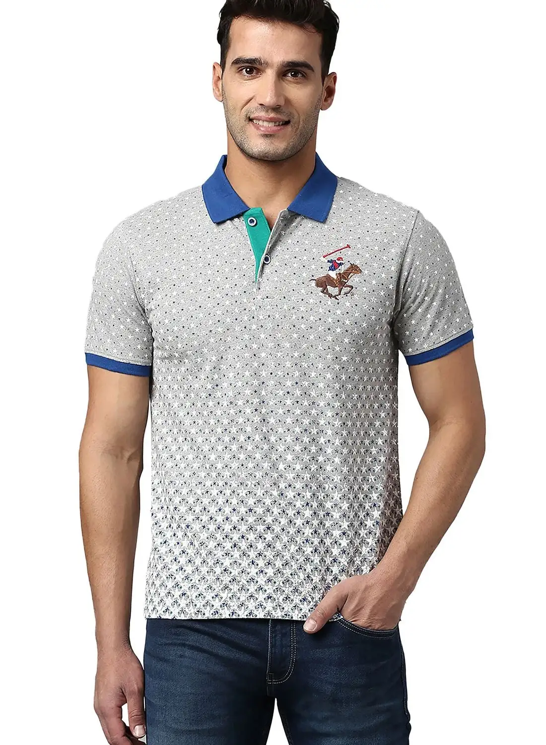 bhpoloclub Regulated Star Fade Polo