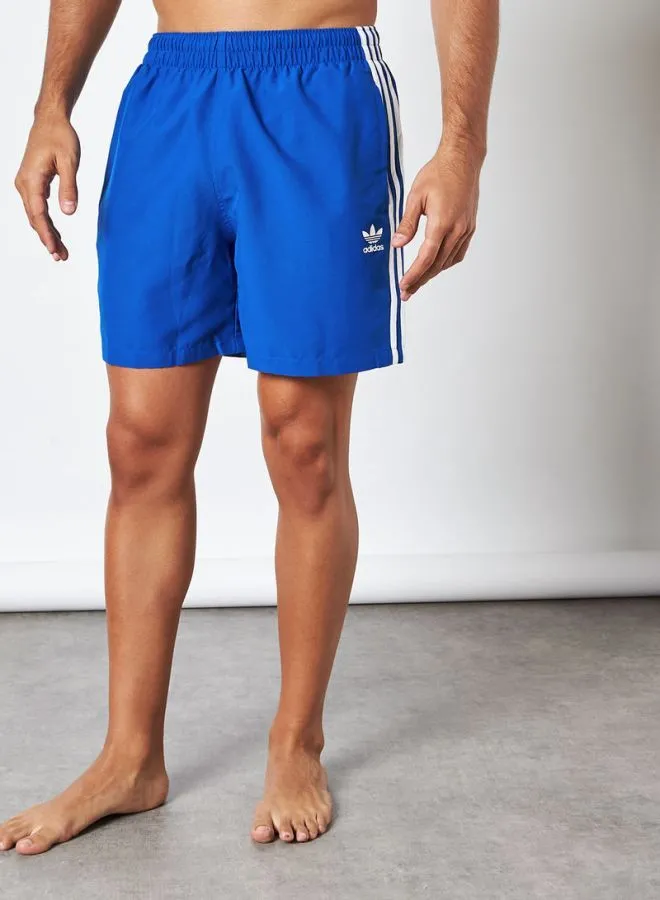 adidas Originals 3-Stripes Swim Shorts Royal Blue