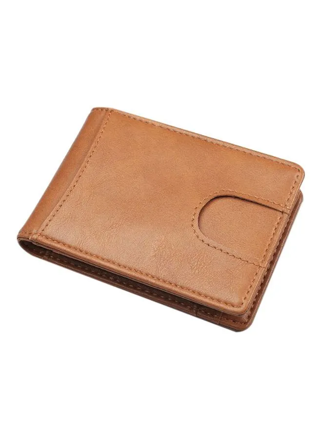 Beauenty Bi-Fold Leather Men's Wallet Brown