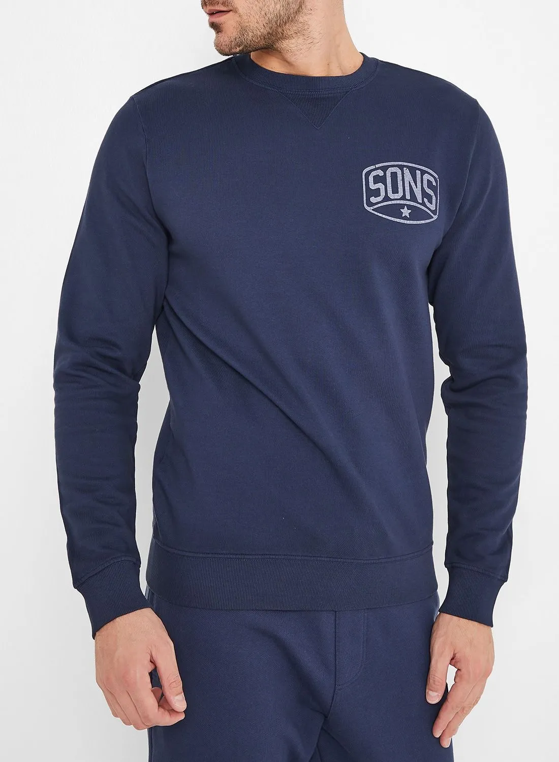 ONLY & SONS Logo Sweatshirt Navy