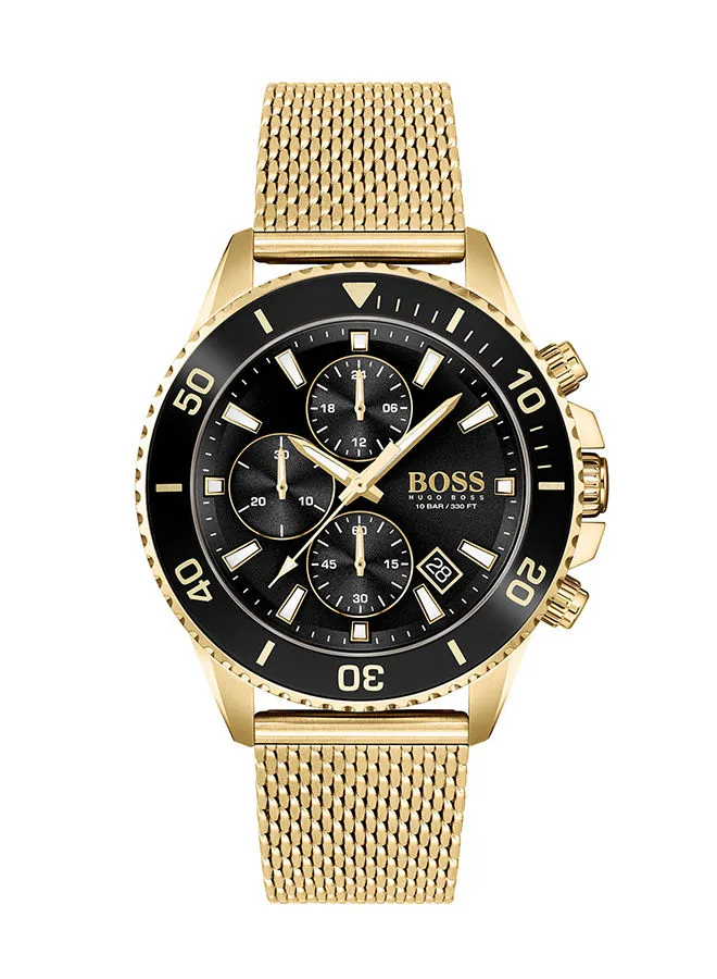 HUGO BOSS Men's Admiral  Black Dial Watch - 1513906