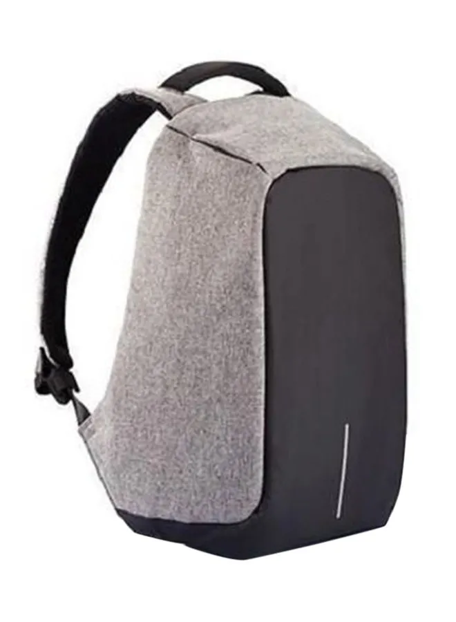 Generic Anti-theft Backpack With USB Charging Port For 15.4-Inch Laptop Grey
