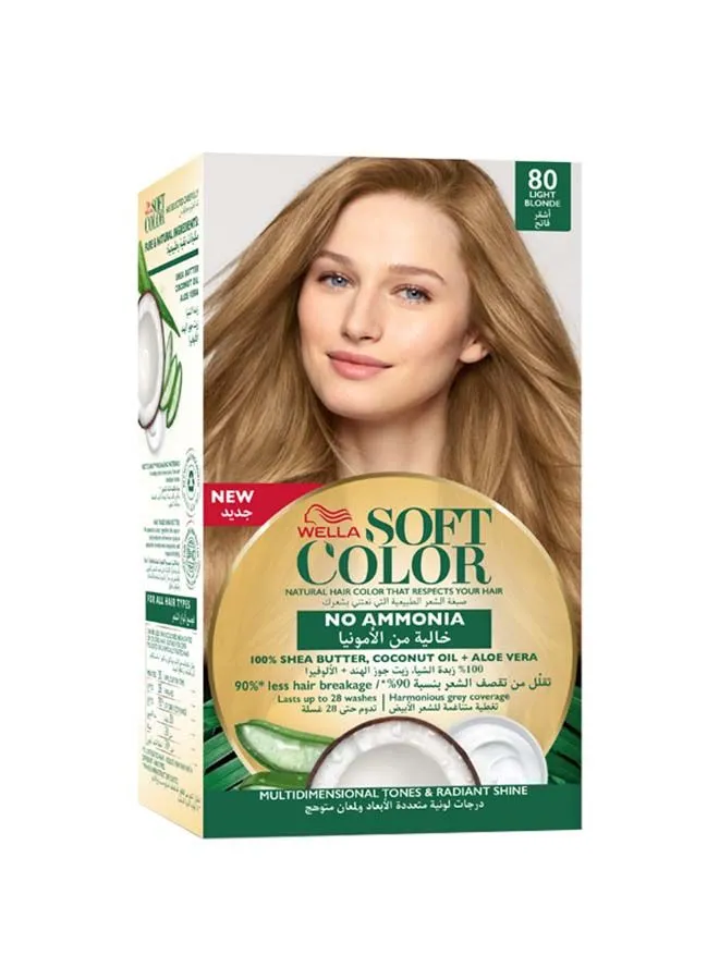 WELLA Soft Color Natural Instincts Hair Color 8/0 Light Blonde