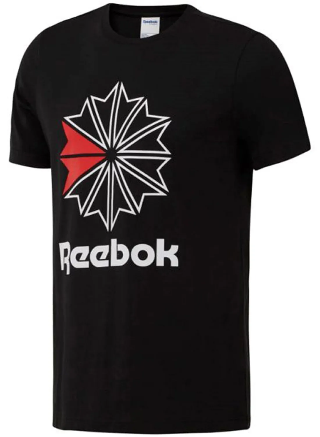 Reebok Graphic Printed T-Shirt Black/White/Red