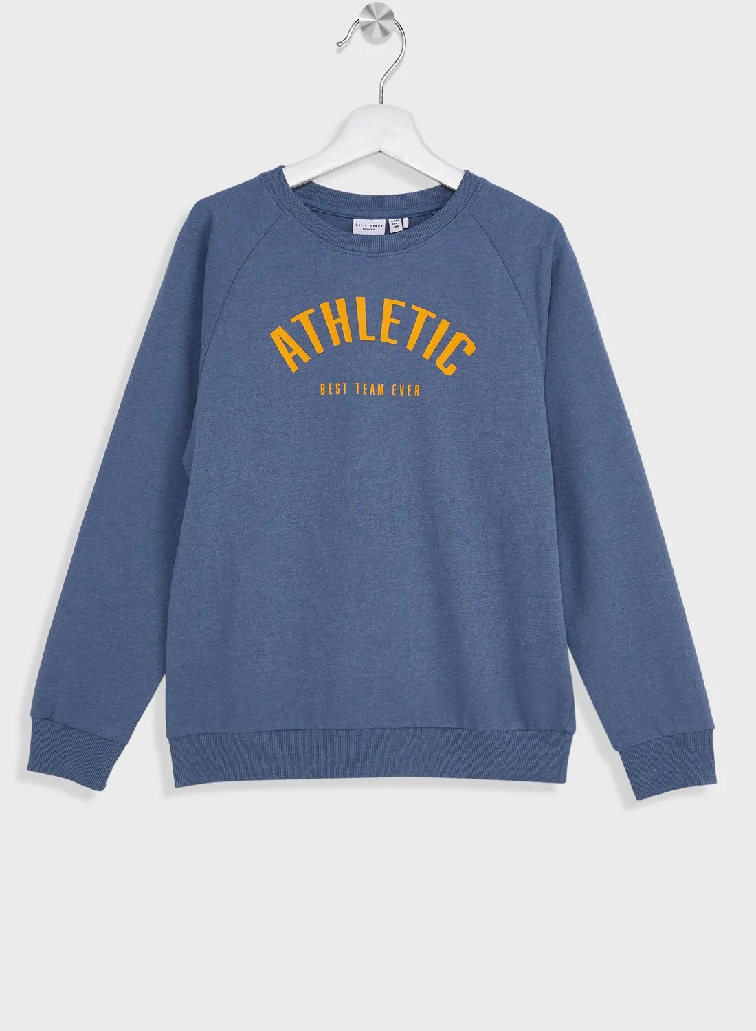 NAME IT Kids Athletic Slogan Sweatshirt