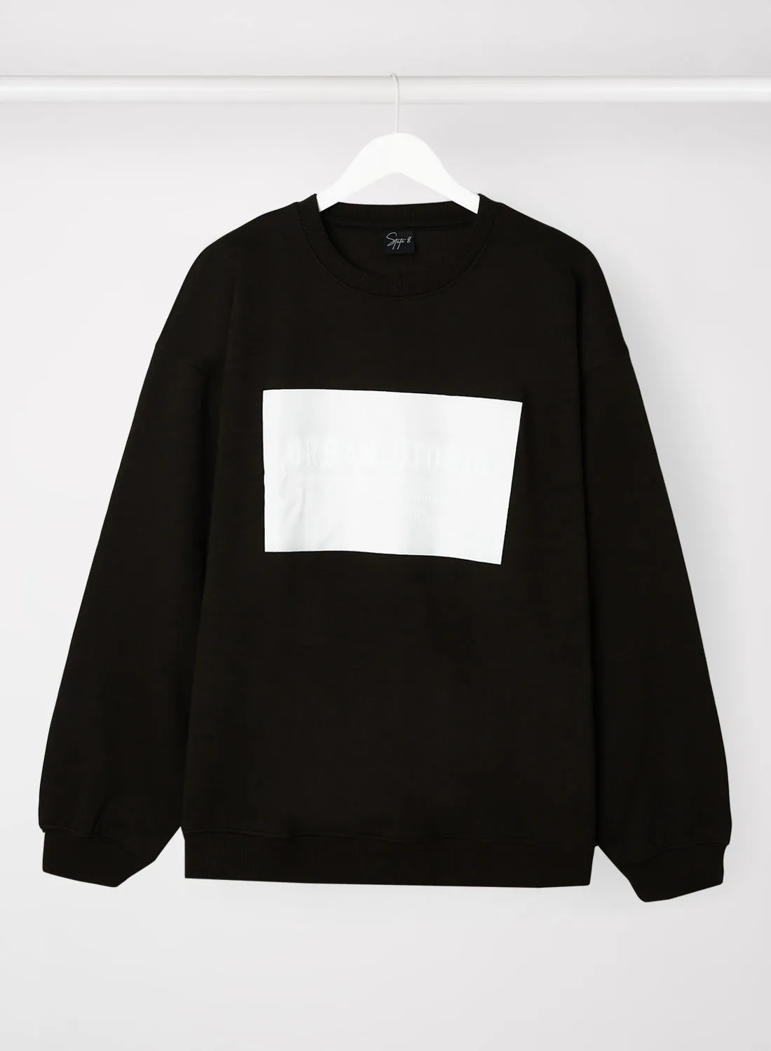 STATE 8 Printed Sweatshirt Black