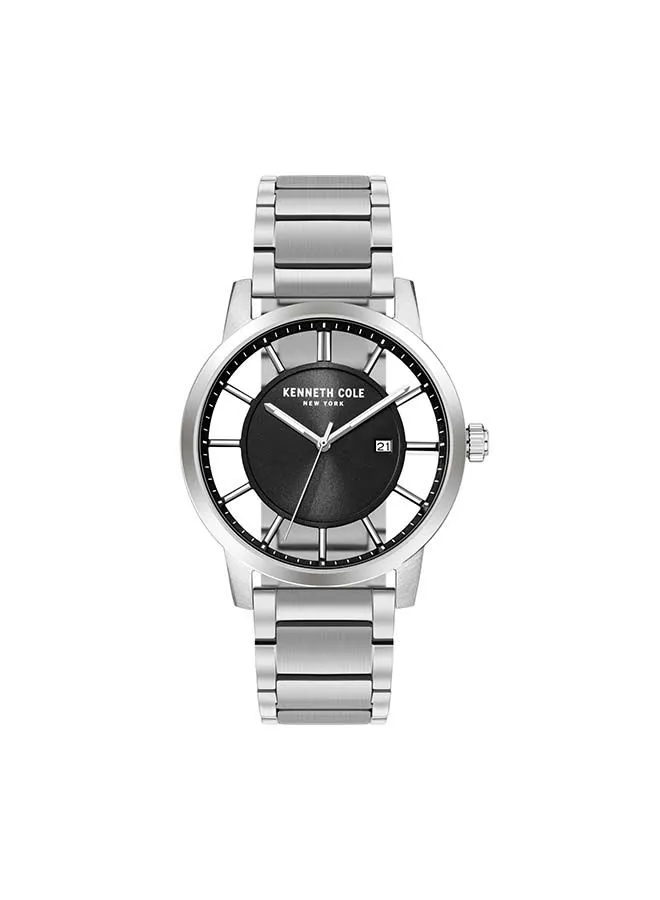 Kenneth Cole Men's MODERN CLASSIC Stainless Steel Analog Wrist Watch KC50560001A - 44 mm - Silver