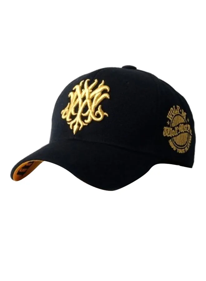 Generic قبعة بيسبول بتصميم مطرز أسود / أصفر