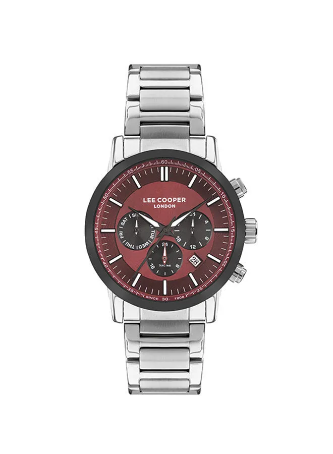 Lee Cooper Men's Chronograph Round Shape Metal Wrist Watch LC07505.380 - 44 Mm