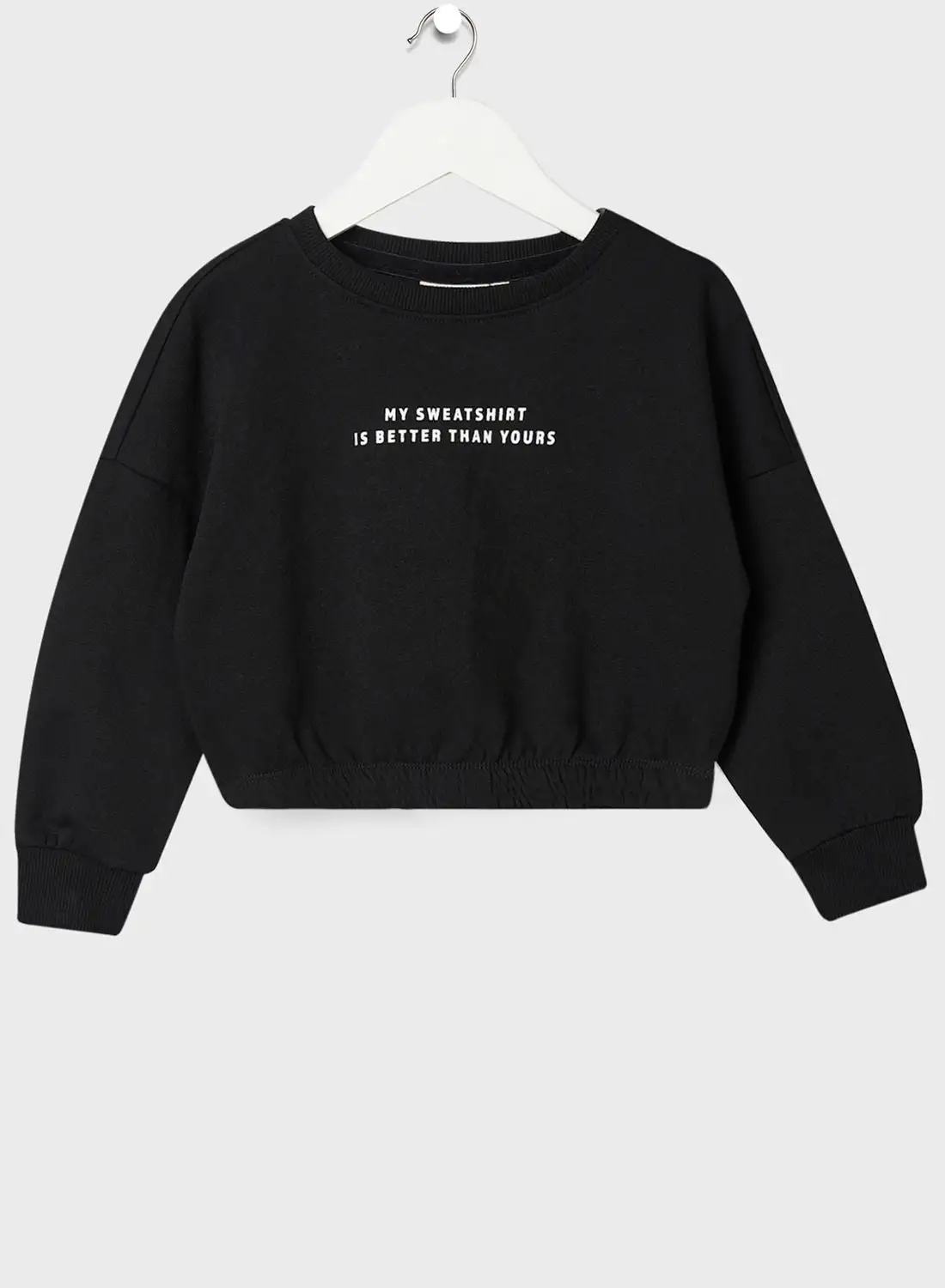 ONLY Infant Contrast Text Sweatshirt