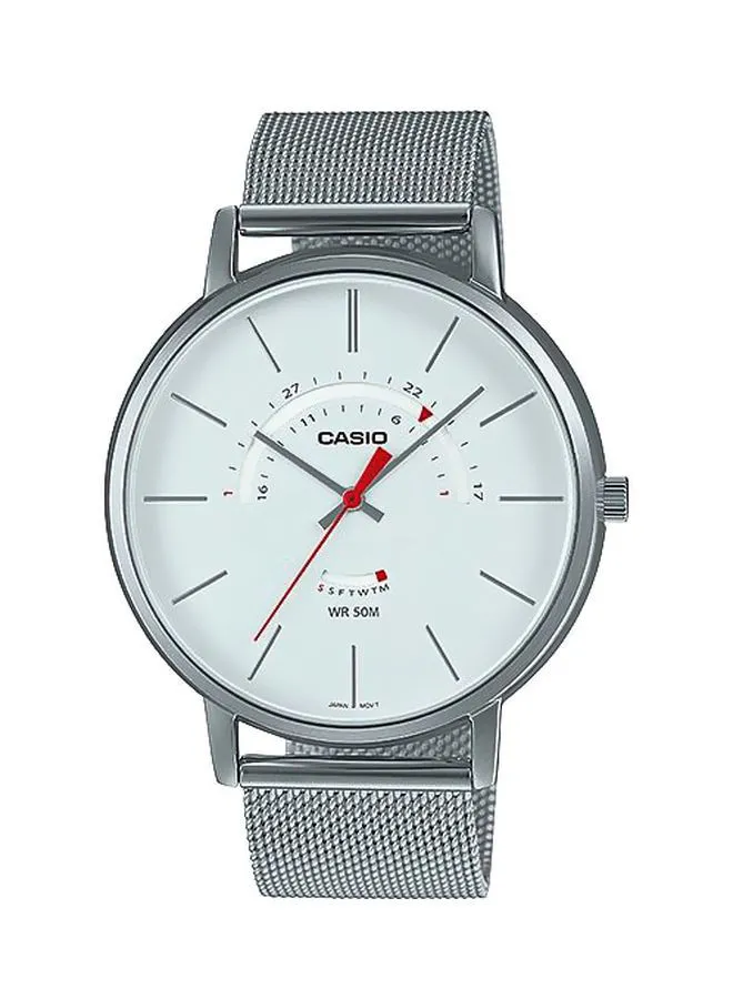 CASIO Men's Wrist Watch MTP-B105M-7AVDF - 50 mm - Silver