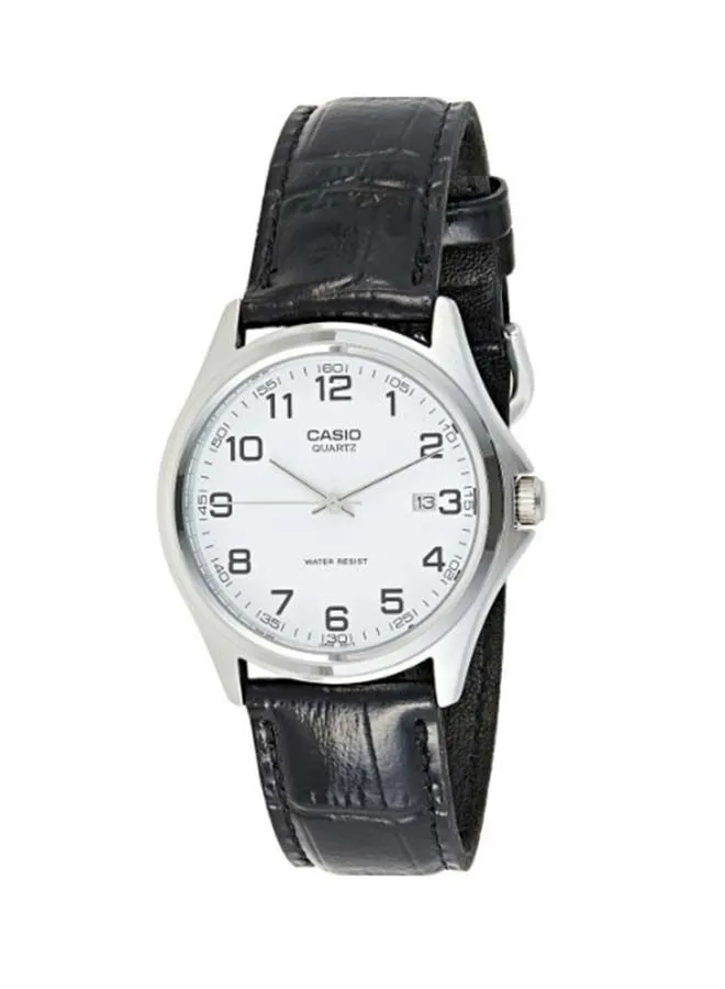 CASIO Men's Leather Analog Wrist Watch MTP-1183E-7BDF