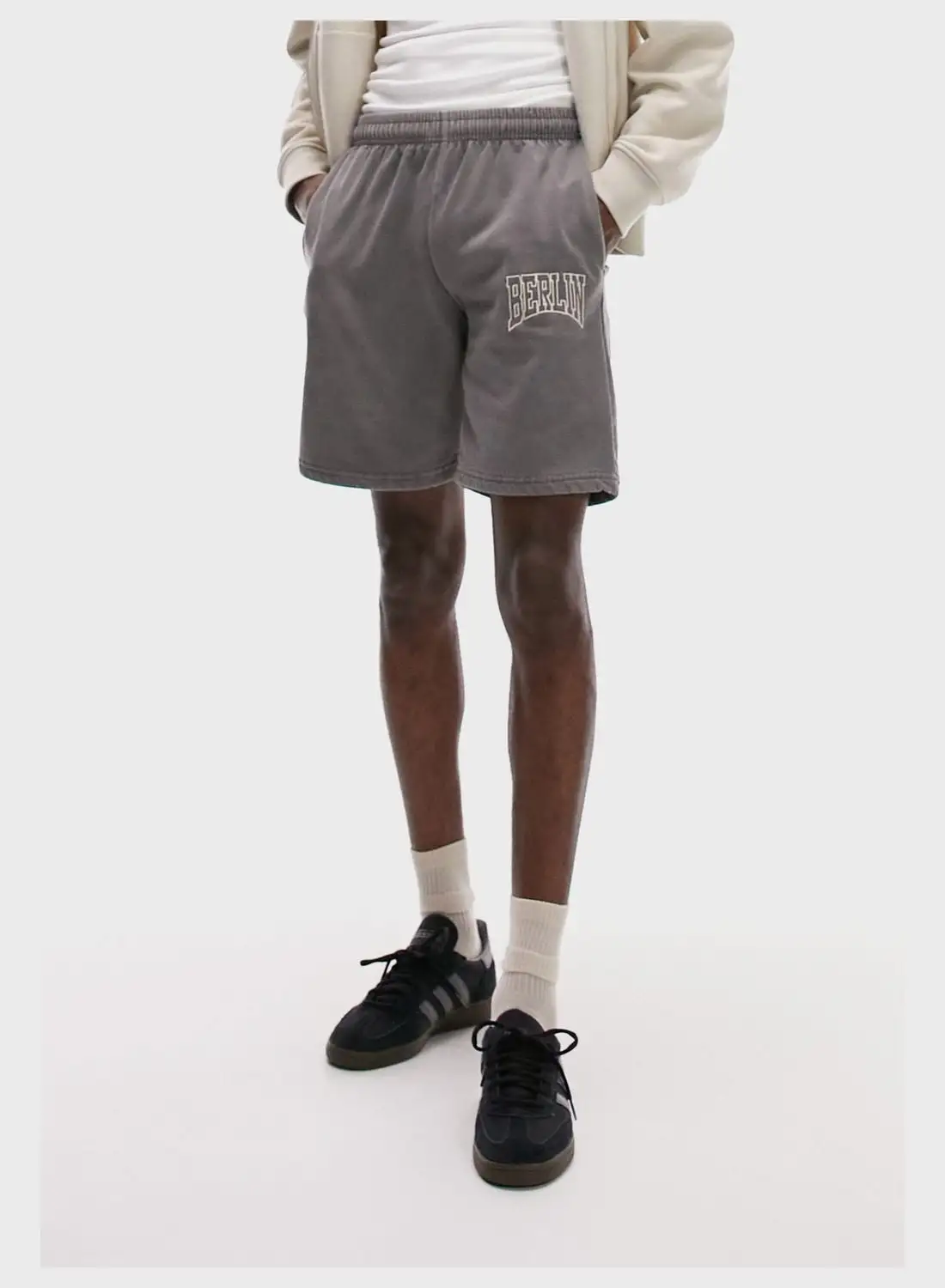 TOPMAN Casual Embroidered Shorts